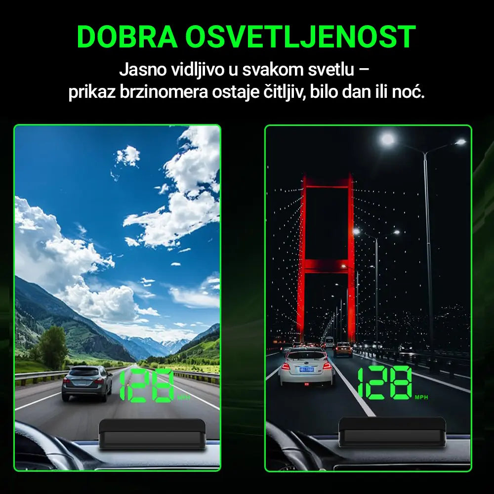 Auto HUD - brzinomer sa prikazom na vetrobranu